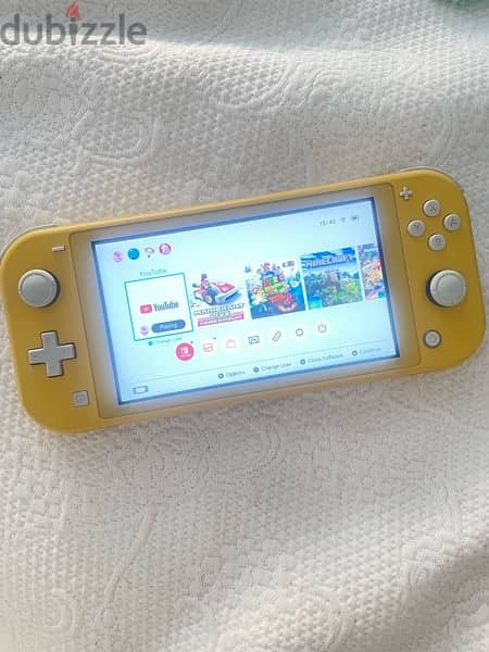 Yellow Nintendo Lite Switch- Hardly Used 1