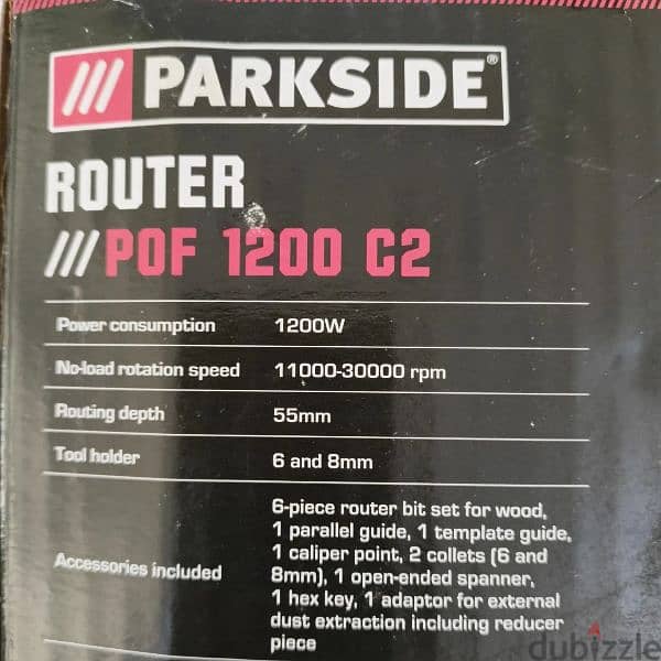 Parkside Germany Router Mosel POF1200C2 روتر الماني جديد 1