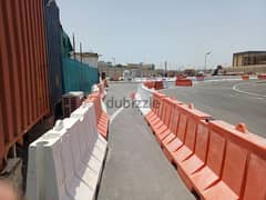 used plastic road barriers