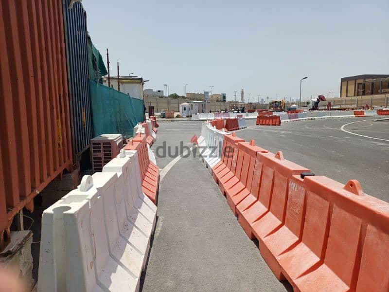 used plastic road barriers 0