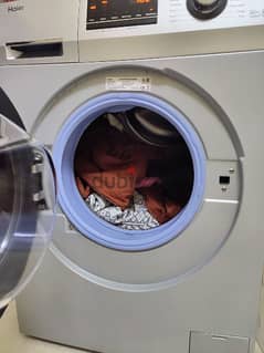 Haier front load fully automatic washing machine 8 kg