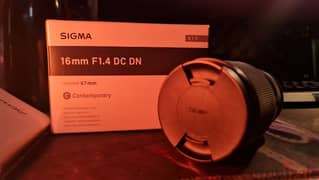 Sigma 16mm f1.4 lens for Sony 120bd 0