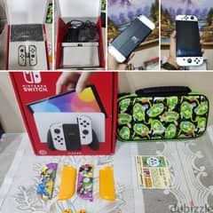 Nintendo Switch OLED White Edition Complete accessories 0