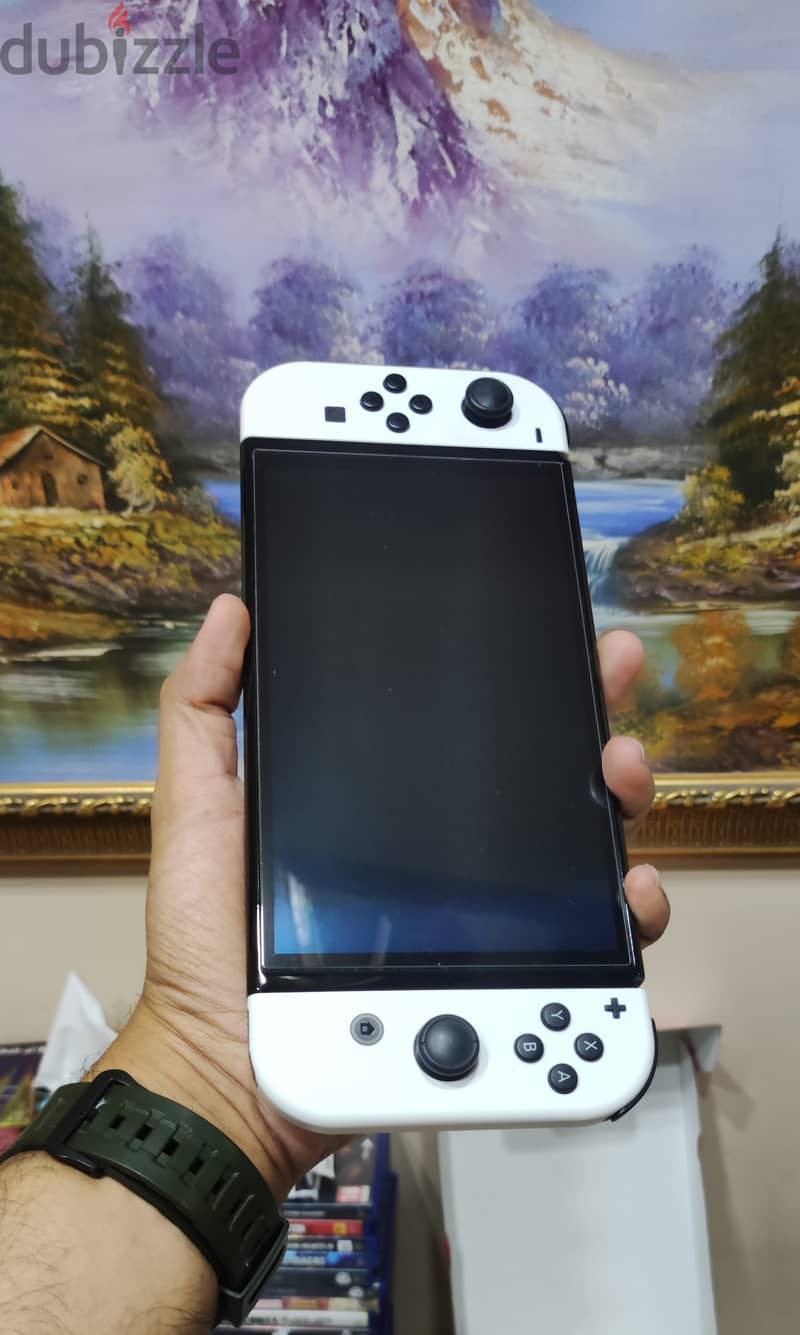 Nintendo Switch OLED White Edition Complete accessories 1