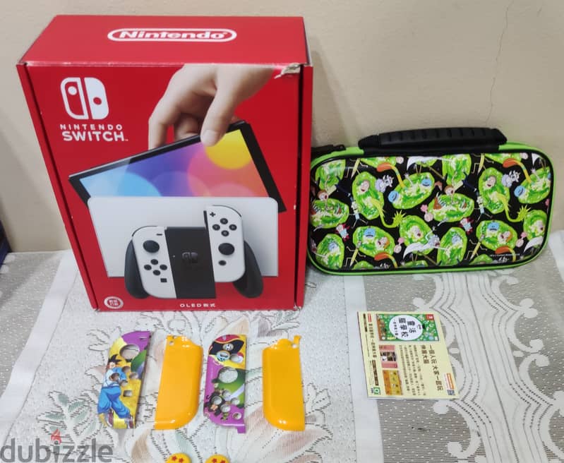 Nintendo Switch OLED White Edition Complete accessories 3