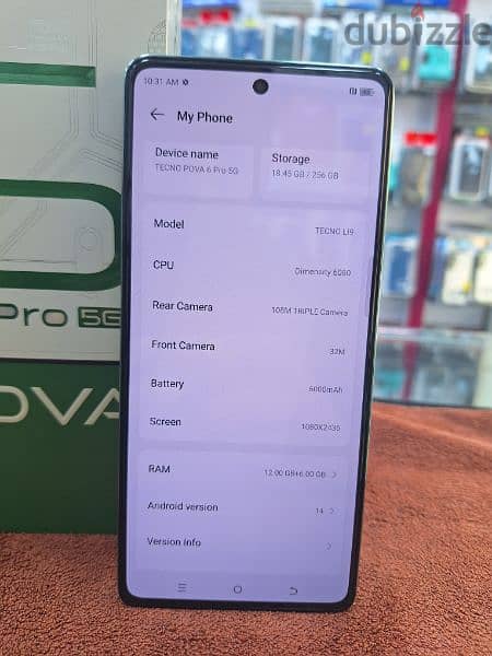 Tecno pova 6 pro 5g for sell. 1