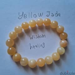 yellow Jade bracelet & tower