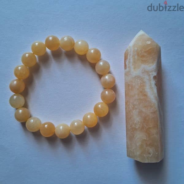 yellow Jade bracelet & tower 1
