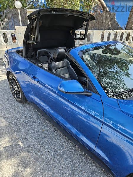 Mustang Black Interior, Blue Metalic Body, 2020 - 64 KM convertible 6