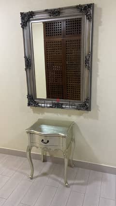 Mirror + Table + Wall Frame for Sale