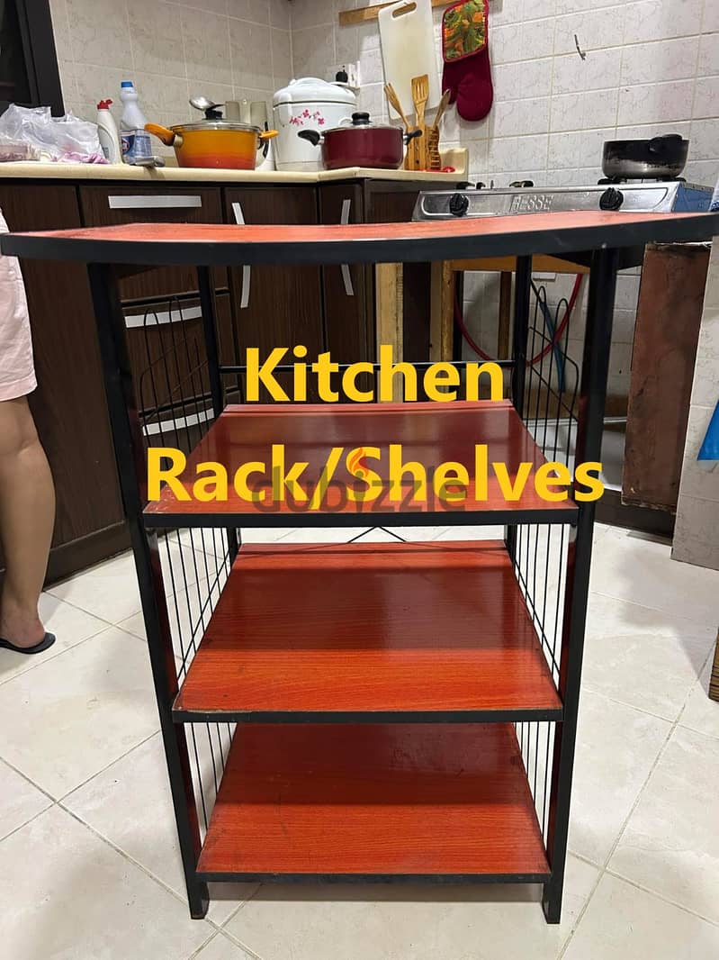 Chairs and Kitchen Rack/Shelves 1