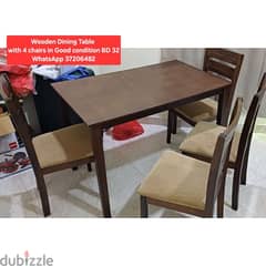 Wooden Dining Table and other items for sale with Delivery