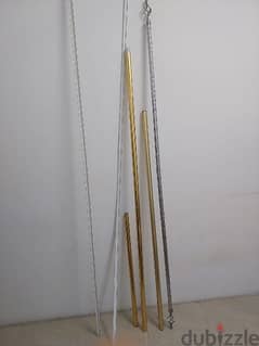 curtain rods and wire covering for sale 34365789