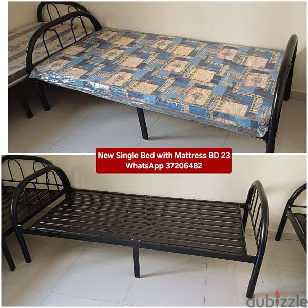 Twin side bed with mattress and other items for sale with Delivery 8