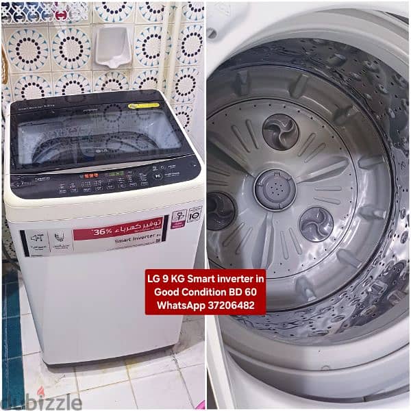 LG 9 kg inverter Washing machine and other items 4 sale with Delivery 0