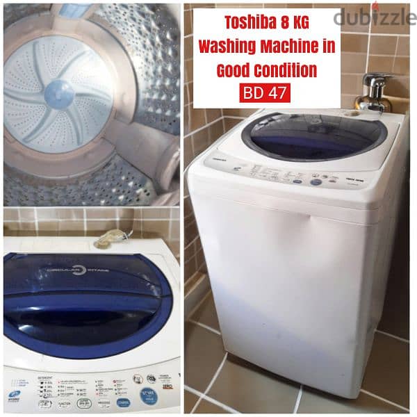 LG 9 kg inverter Washing machine and other items 4 sale with Delivery 9