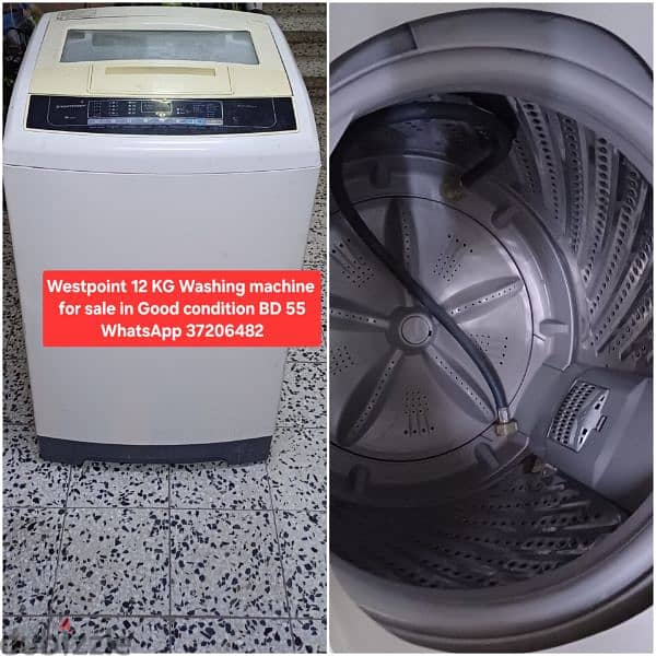 LG 9 kg inverter Washing machine and other items 4 sale with Delivery 10