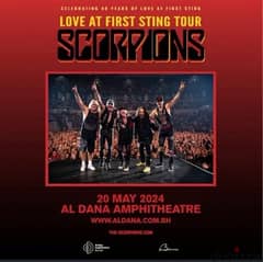 2 Scorpions ticket - golden circle