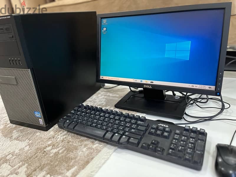 dell i5 4gb ram 1TB hard disk clean with hp screen very clean 6