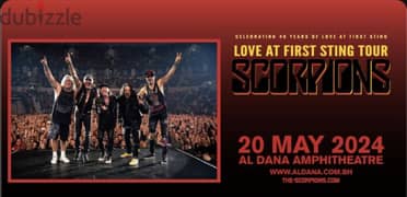 Scorpions golden circle ticket with parking