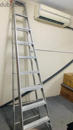 Aluminium Ladder with 9 steps for sale