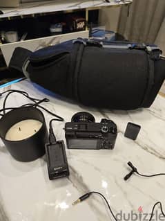 Sony A6300 with Kit Lens, Bag and mic