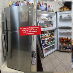 LG inverter 600ltr fridge and other household items for sale