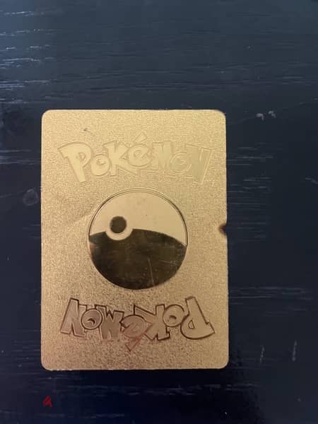 Gold pokemon charizard card 1
