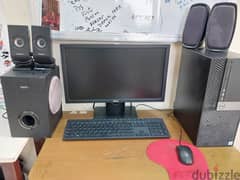 DELL i3  8gb ram desktop, monitor full set with speakers