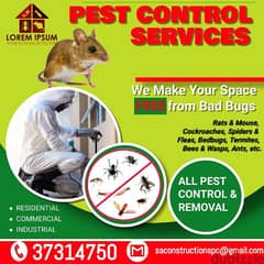 pest control full flat and villa only 10bd call 37314750