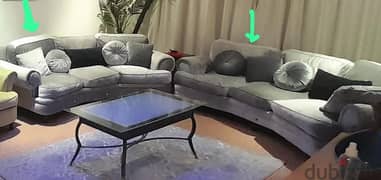 2 sofas in excellent condition in diyar al muharraq