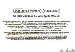 Apple MacBook Air M3 chip - unopened