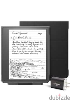 Kindle Scribe including (64 GB), Premium Pen, Leather Case