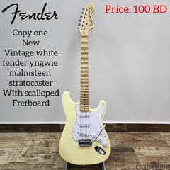 copy fender yngwie malmsteen stratocaster With scalloped Fretboard