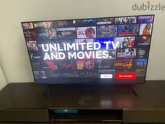 Samsung UHD Crystal "55" Smart tv with homecenter tv table for sale