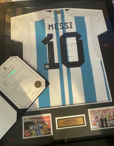 lionel messi signed shirt with coa 1