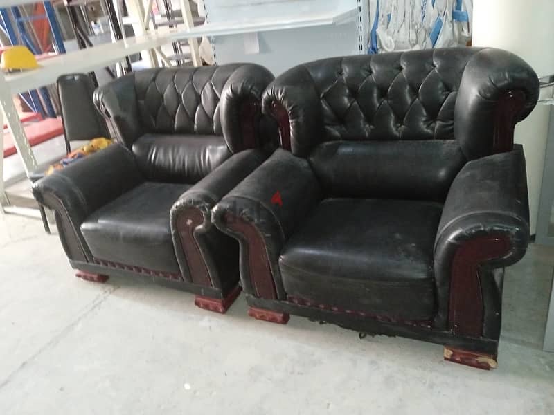 Leather 3 piece Sofa Set 1