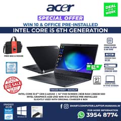 Acer Core i5 6th Gen 8GB Ram 256GB SSD 14" Full HD Screen Laptop 0