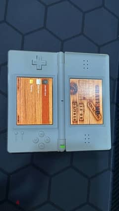 nintendo Dslite silver with pen, and game 0