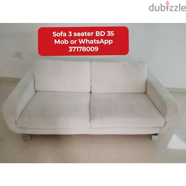 sofa 2+1 seater and other household items for sale with delivery 10