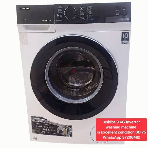 Lf front load washing machine and other items for sale with Delivery 5