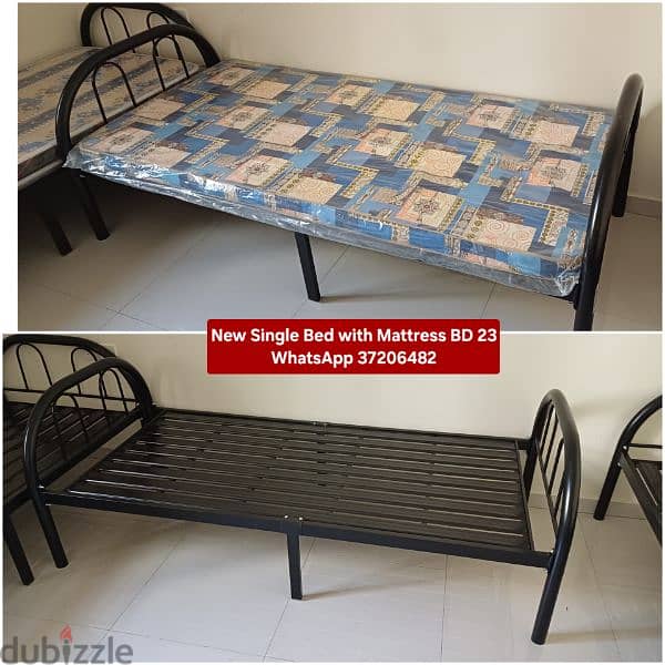 Bed with mattress and other items for sale with Delivery 16