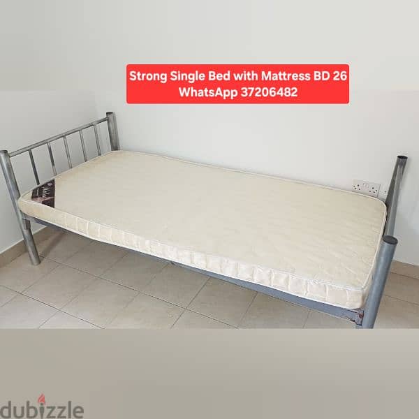Bed with mattress and other items for sale with Delivery 19