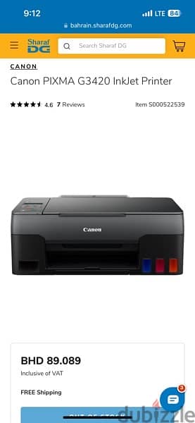 canon like new with colour new model with WiFi 2