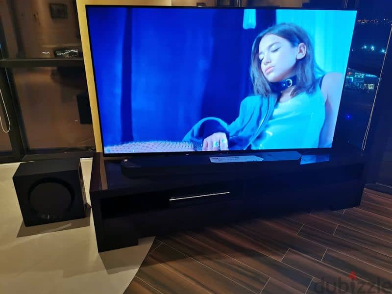 Sony OLED 77 inch 4K Smart TV and Samsung HW990C sound bar best sound 6