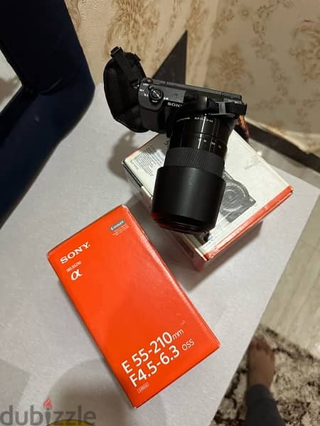 sony a5100 camera with 55/210 lens 1