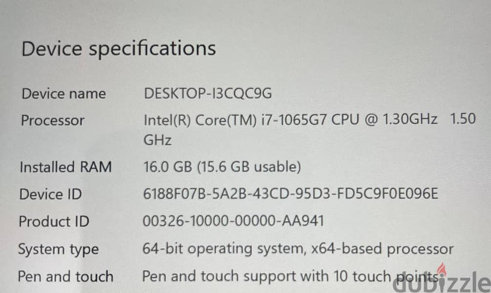 10th Gen Microsoft Surface Pro 7  i7-1065G7 16GB RAM 512GB Storage 4
