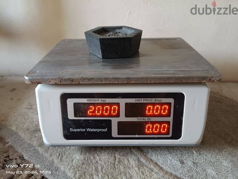 digital weight scale 30 KG water proof condition good 2