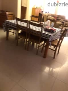 Dinning table with six chairs 25bd
