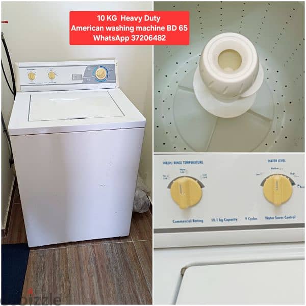 American brand washing machine and other items for sale with Delivery 2